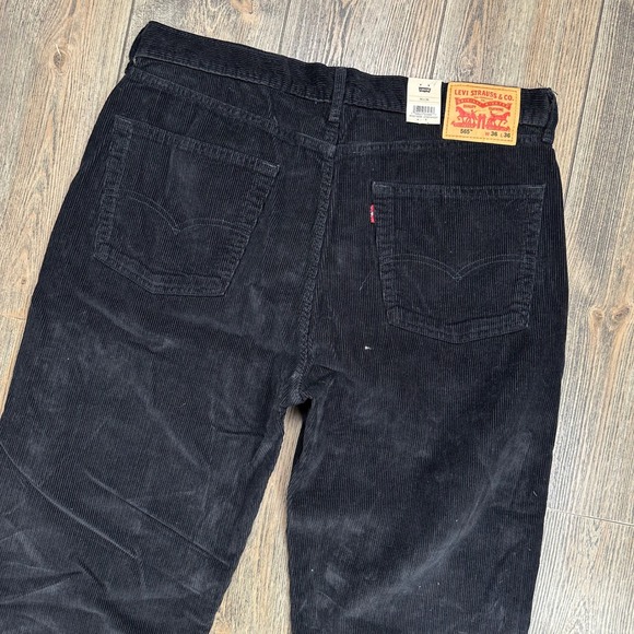 Levi's Other - Levis 565 Loose Straight Corduroy Pants Mens 36x36 Black A7221-0056 NEW